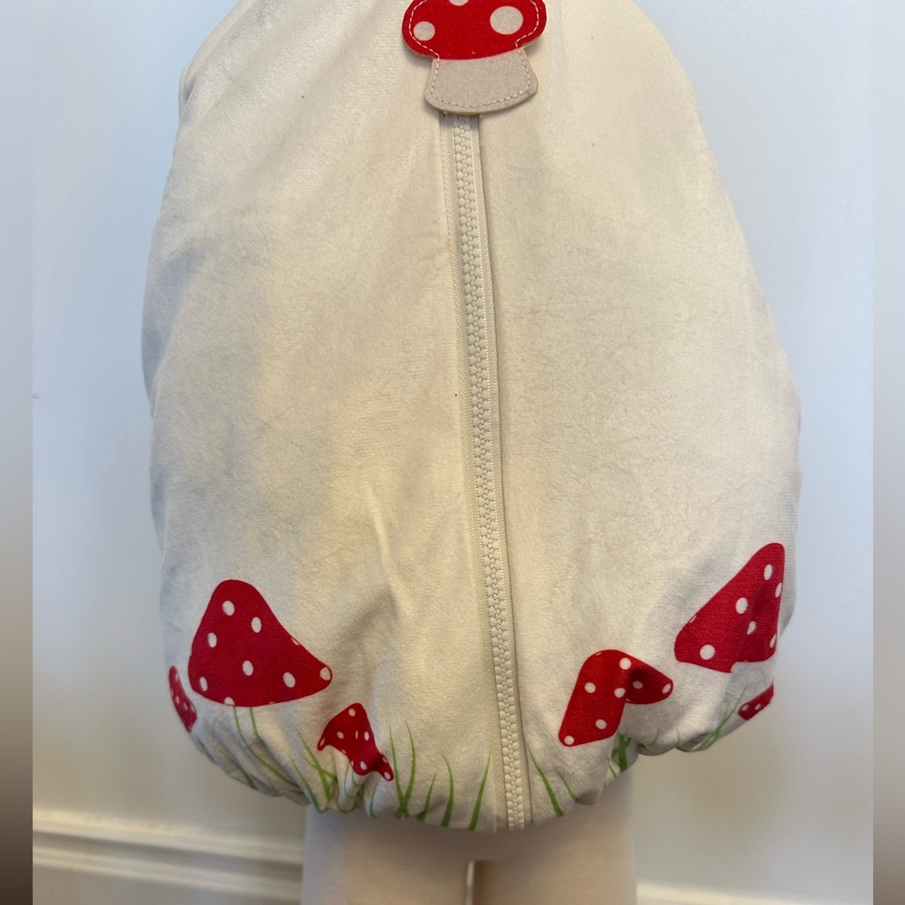Mushroom Toadstool Super Mario Bros Toad Baby Toddler Kids Costume Zip Up NEW - Picture 4 of 6